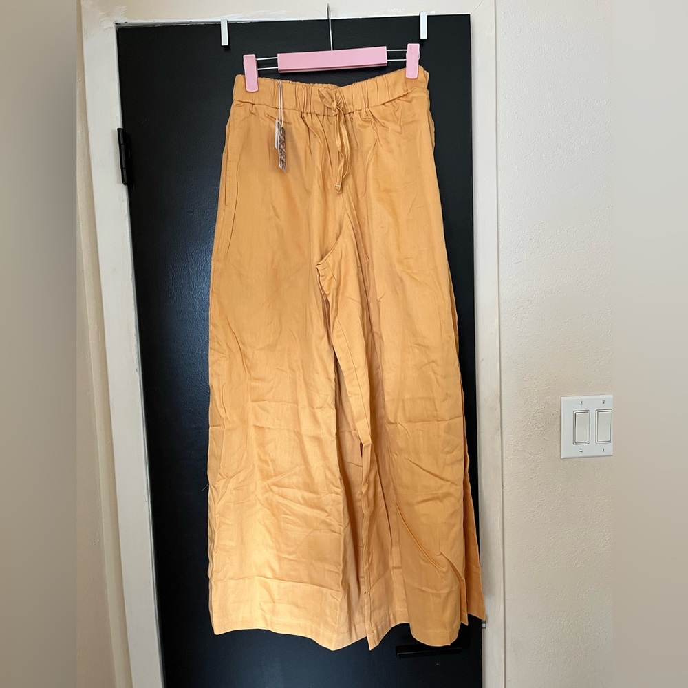 NWT Known Supply Sunset Pants - mandarin, size small